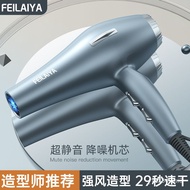 [Hairdryer]Hair Salon Hair Dryer Large Wind Mute Hair Blowing Household Quick-Drying Hair Care Blue 