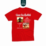 Kaos Dakwah Umar Bin Khattab The Conqueror Sabahat Nabi Khalifah Santri Muslim Sejarah Islam Distro