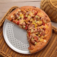 10寸 圓形帶孔Pizza烤盤 披薩烤盤 撻模 批盤 烘焙 (陽極)