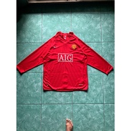 United 2008 Menchaster Jersey Long Sleeve Made in Portugal