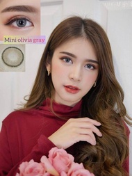คอนแทคเลนส์ รุ่น Mini Olivia By Kitty Kawaii Mini มี3สี เทา/ตาล/L-Brown Gray/Brown/L-Brown มีค่าสายต