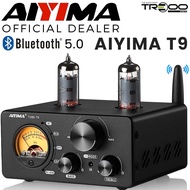 AIYIMA T9 Wireless Bluetooth Receiver/Streamer, Coaxial / Optical / USB DAC &amp; Tube Integrated Amplifier (SG/UK plug)