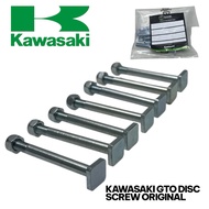 KAWASAKI GTO DISC SCREW SET CHROME ORIGINAL
