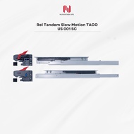 TACO Drawer Rail Tandem US 001 SC 25–50cm – Soft Close Full Extension
