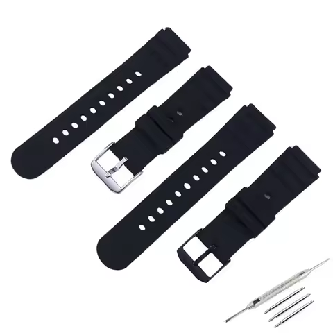 Men's Rubbe watch strap buckle accessories compatible with Luminox 3901 3001 3000 silicone watch ban
