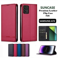 Case hp For Samsung Galaxy A72 Wallet Leather flip cover leather case
