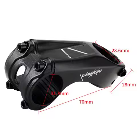 Mountain Bike Handlebar Mtb Stem Negative 17 Degrees 70mm Unibody Aluminum Alloy Riser 31.8*28.6 Ris