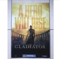 3 pcs 6 pic movie poster (30 x 42 cm) Gladiator, Chicken Run, Gone in 60 Second, The Patriot, Coyote