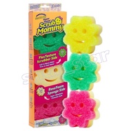 Scrub Daddy Screen Daddy 3-Piece Set | FlexTexture Non-Scratch Scrubber | Deep Clean Dishes Pans Cup