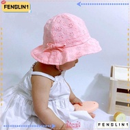 FENGLIN Bucket Hat Baby Lace Bowknot Uv Protection Panama Hat