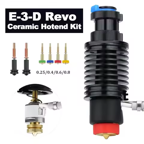 For Ender 3 Voron Upgraded E3D Hotend Kit V6 Heatsink Ceramic Heating Core 104Nt Thermistor For E3D 