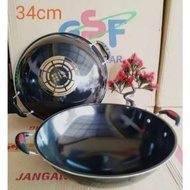 Wajan Enamel /gsf/TD teplon Gagang panjang Anti Lengket 34 cm