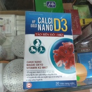 Combo 2 hộp Viên uống Hp Gold Calci Nano MK 7+ D3 Tảo Biển Đỏ K2 - Giúp Bổ sung canxi chống còi xươ