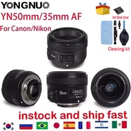 YONGNUO Yn35mm F2.0 F2N Lens,Yn50mm F1.8 F1.8N Lens For Nikon F Mount D7100 D3200 D3300 D3100 D5100 D90 Canon Nikon DSLR Camera