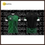 2023 Tenaga FC Terengganu 2022 2023Retro Jersey Collar Black Green Retro Jersi Football Shirt Lelaki Oversize Baju Berkolar Kanak-kanak Polo Short Sleeve Shirt Budak Custom Jersey