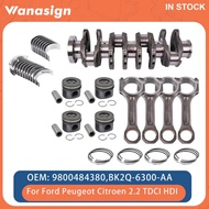 Engine Crankshaft Piston Bearing Kit Fit 2.2 L T For Ford Transit Tourneo Peugeot Boxer Citroën Jump