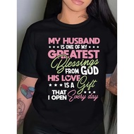 Women s Casual Crew Neck T Shirt with Blessed to Be Called Mom Grandma and Great Grandma Sunflower P