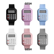 GESH Micro Calculator Watch, Cartoon Date Display Electronic Digital Calculator, Creative Multifunct