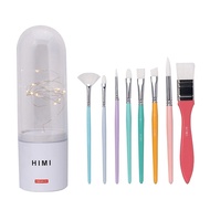 HIMI Miya Paint Brushes Set for Acrylic Watercolor Gouache Painting Fireworm Design with LEDLight fo