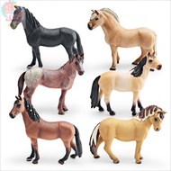 Children's Cognitive Toys Realistic Wild Horse Model Appaloosa Horse Trekker Mare Fjord Horse Educat