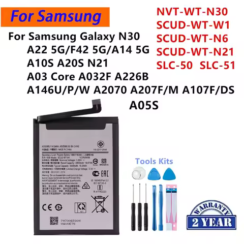 Battery For Samsung Galaxy A22 5G A226B F42 5G A14 5G N30 N21 A10S A20S A2070 Honor Holly 2 Plus A03