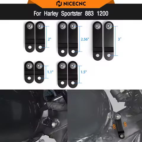 1.1/1.5/2/2.56/ 3" Tank Riser Bracket Lift Kit For Harley XL1200X 2010-2018 Iron 883 XL883N 2009-201