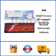 XINMENG A98 Wireless Mechanical Keyboard 98% Hot swappable RGB GASKET Custom Gaming Keyboard