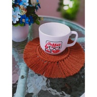 Macrame Mug Coaster/Cup Coaster/Table Flower Coaster/Round Plate Coaster