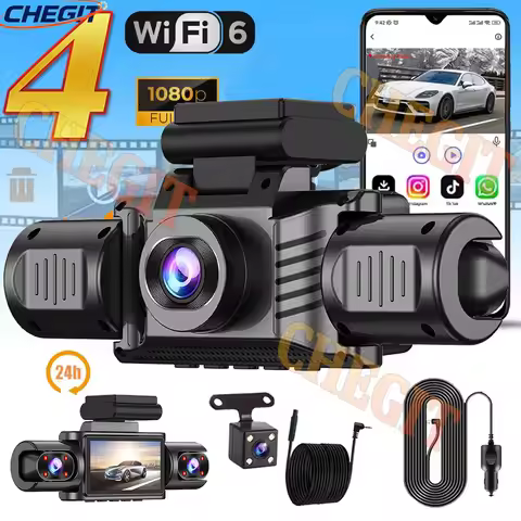 2026 New 4 Channel HD 1080P Car DVR 360° Car Dash Cam Loop Recording Night Vision 24H Parking Monito