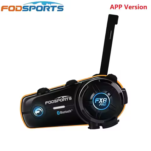 Fodsports FX8 Pro Motorcycle Intercom Bluetooth Helmet Headset ,10 Rider,Dual-chip,Support Fodsports
