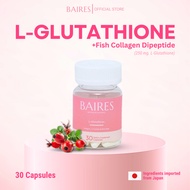 BAIRES L-GLUTATHIONE Plus Fish Collagen Dipeptide GLUTATHIONE Formula +