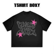 Genesis Conspiracy - Cotton Oversized T-shirt Flush Black Unisex - Cotton Combed 30s
