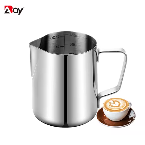 Milk Frothing Pitcher Coffee Milk Frother Jug Stainless Steel Nespresso Cups For Latte Art Barista C
