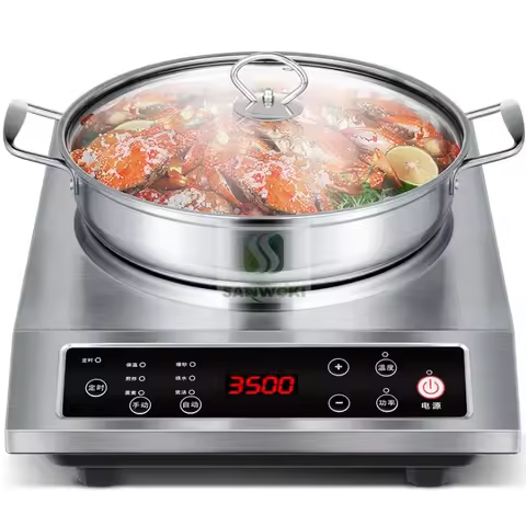 Induction cooker infrared cooker 3500W cooker furnace stainless steel electric Hotpot Hob Burner con