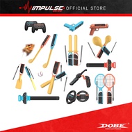 DOBE NSW2 Nintendo Switch 2 Sports Accessories - Bundle, Fishing Rod, Tennis Racket, Golf Clubs