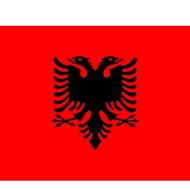 Albania Flag Peles Material Size 90 x 60