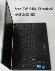 MITPC*acer宏碁 TravelMate 輕薄筆電 送滑鼠14.1" TMP-645M UltraBook