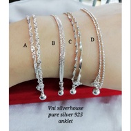 Silver 925 Adults Anklet (AD) Adult Anklet 925 Silver Anklet