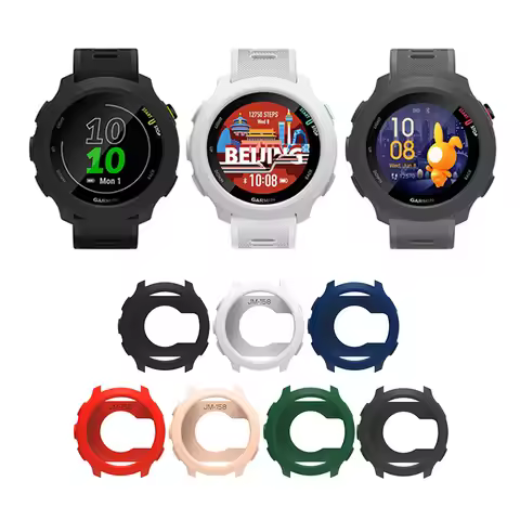 Lightweight Shell Soft Silicone Case For Garmin Forerunner 55 158