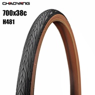 ChaoYang new bicycle gravel tires 700c 700x35c 38C brown road bike tire fit 29er mtb anti puncture city bike leisure riding ultralight H481