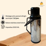 TERMOS SUN 2050 SS 2 LITER THERMOS SUNFLASK STAINLESS STEEL AIR POT VACUUM BOTTLE