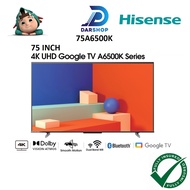 Hisense 75 Inch 4K Smart TV UHD Google TV NEWER Android TV 75" Television 电视 電視機 75A6500K Replace 75A6500H