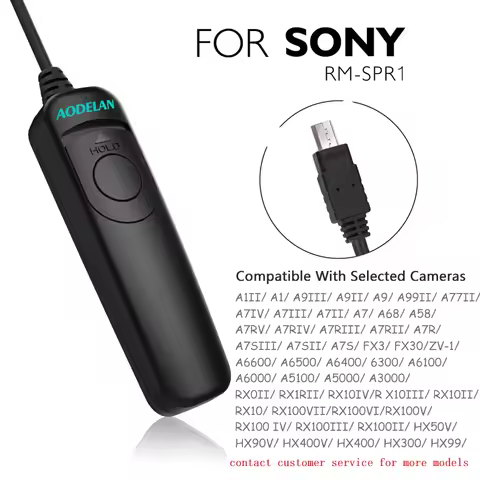 AODELAN RS-S8 Wired Remote Switch for Select Cameras with Sony Multi-Terminal Connector for sony A7R