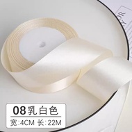 4cm*10yards Ribbon Solid Color Satin Ribbon Assortment Double Face Satin Ribbon for Gift Wrapping Pa