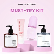 MUST-TRY KIT Grace And Glow Brightening Body Wash/Sabun Mandi + Black