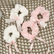 Mocorie - Belapoil Ribbon Scrunchie Coquette Scrunchie Coquette Bow Hair Tie Pink Coquette Scrunchie