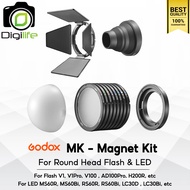 Godox MK Magnet Kit ( 5in1 ) For Round Head Flash & LED ( V1 V1Pro V100 AD100Pro MS60R MS60Bi RS60R