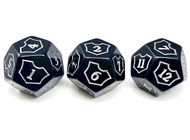 MTG D12 Spin-Down Loyalty Counter Dice 3 Die Set Black - Magic: The Gathering TCG CCG Planeswalker