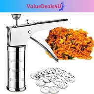 Stainless Steel Kitchen Press 15 Different Disc Grater Cookies Indian Snakes Murukku Maker Farsan Se