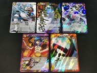 C016X - 2011-2012年 海賊王 Miracle Battle Carddass SR 5張  Bandai Made in Japan 閃卡/閃咭/非龍珠